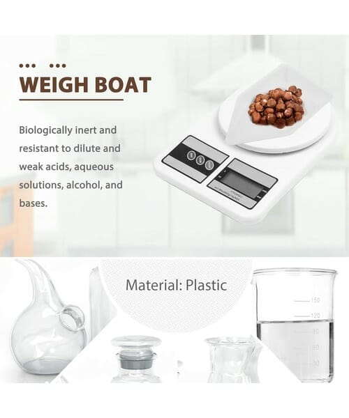 Innovative Vessel Formed Antistatic Plastic PS Weighing Boats for Precision Measurements (3)